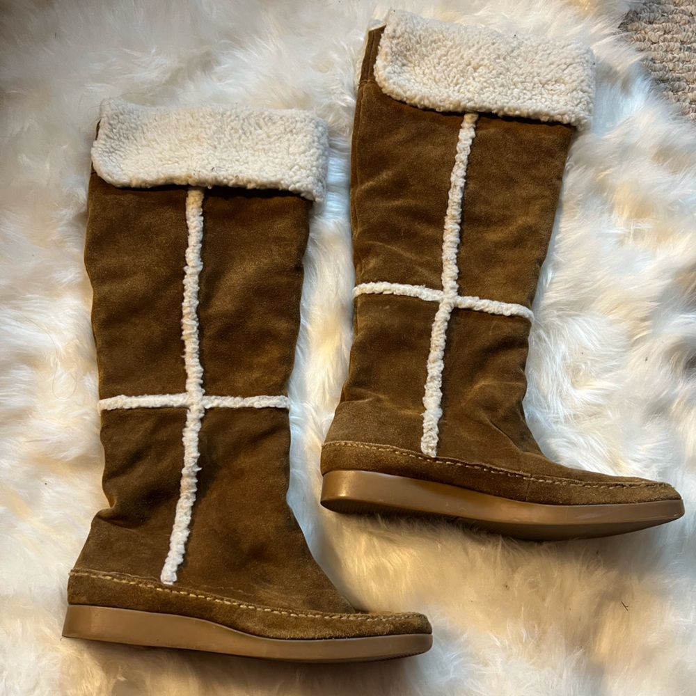 Michael Michael Kors tall suede boots - Picture 2 of 11